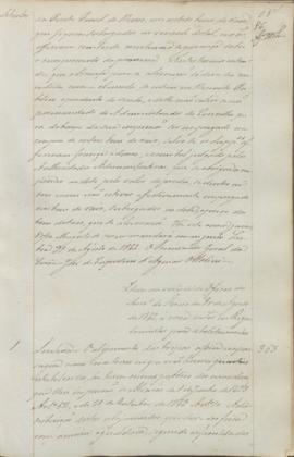 "Idem em virtude do officio do Ministerio do Reino de 30 de Agosto de 1842, á cerca da Lei o...