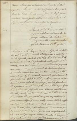 "Idem de 15 de Fevereiro de 1838 os papeis relativos ao Campo do Reguengo e Mouxão dos Coelh...