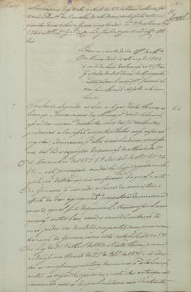 "Idem em virtude do ofício do Ministério do Reino de 4 de março de 1844 acerca de uma declar...
