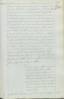"Idem em virtude do Officio do Ministerio do Reino de 27 de Maio de 1843, á cerca de José Ma...