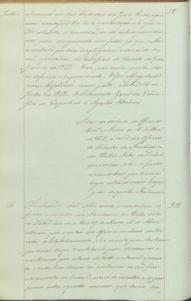"Idem em virtude do Officio do Ministerio do Reino de 18 d'Abril de 1843, á cerca dos offici...