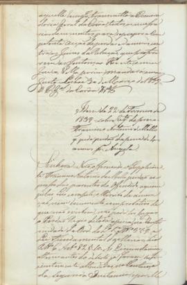 "Idem de 22 de Fevereiro de 1838 de 1839 - sobre requerimento do preso Francisco Antonio de ...
