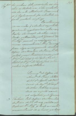 "Em cumprimento do Officio do Ministerio do Reino datado de 26 d'Agosto de 1851 ácerca da Re...