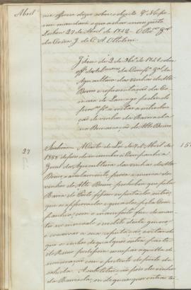 "Idem de 2 de Novembro de 1841 sobre officio dosAdministradores da Companhia Geral da Agricu...
