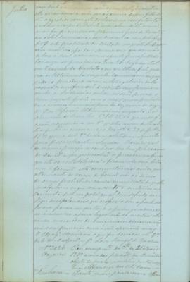 "Em cumprimento da Portaria de 25 Maio 1851 acerca dos paramentos da Ermida objectos de prat...