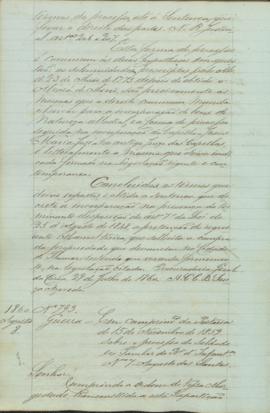 "[Parecer] em cumprimento da Portaria de 15 de Novembro de 1859 sobre o processo do Soldado ...