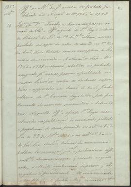 "Officio ao Ministerio da Justiça acerca do protesto publicado na Nação de nº 1765 a 1778"