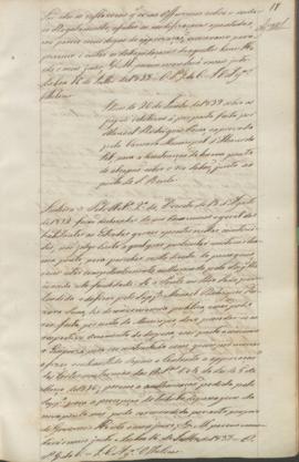 "Idem de 26 de Junho de 1839 sobre os papeis relativos á proposta feita por Manoel Rodigues ...