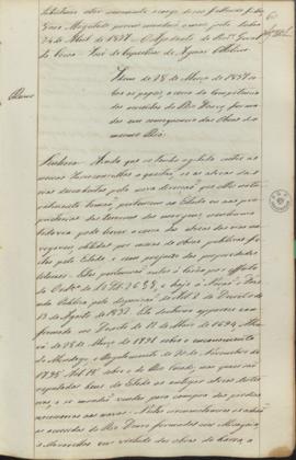 "Idem de 28 de Março de 1837 sobre os papeis, a cerca da Competencia dos acrescidos do Rio D...