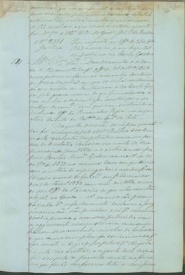 "Em resposta ao Officio de 31 de Dezembro 1849 acerca da pena Capital imposta ao réo Carlos ...