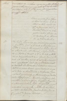"Idem em virtude do Officio do Ministerio do Reino de 30 de Abril de 1842, ácerca do officio...