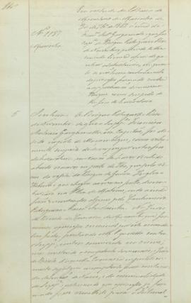 "[Parecer] em virtude da Portaria do Ministerio da Marinha de 30 de Setembro de 1847, ácerca...