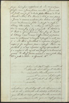 "[Informação e parecer em virtude de Portaria] de 17 de Junho de 1837, acerca de hum officio...