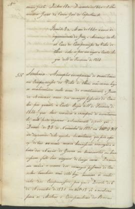 "Idem de 2 de Maio de 1840 ácerca de requerimento do Juiz e Mesarios da Real Caza do Comprom...