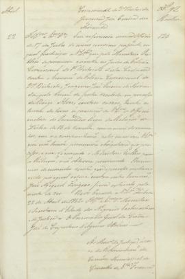 "Ao Ministro da Justiça, á cerca da Representação da Camara Municipal do Concelho de Villa F...