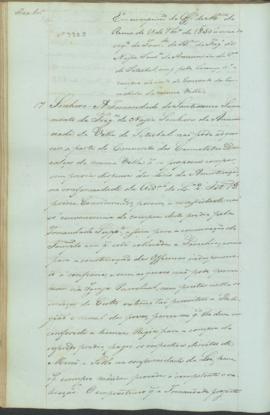 "Em cumprimento do Officio do Ministerio do Reino de 11 de Novembro de 1850 á cerca do reque...