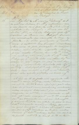 "Em cumprimento da Portaria dos Estrangeiros de 9 de Abril de 1856 acerca dos Agentes Consul...