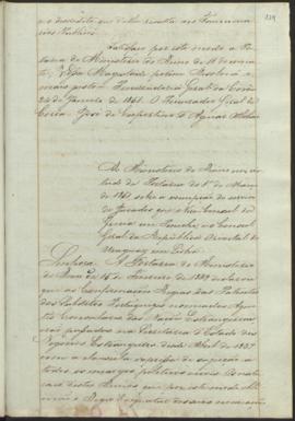 "Ao Ministerio do Reino em virtude da Portaria do 1º de Março  de 1851, sobre a exempção do ...
