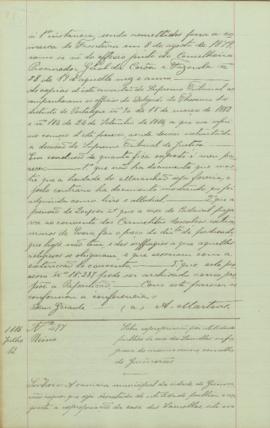 "Sobre expropriação por utilidade pública da casa das Lamelas na freguesia do mesmo nome, co...