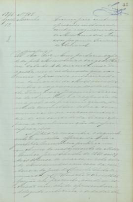 "Licença para continuar o processo instaurado contra o ex-governador de Mossamedes, Francisc...