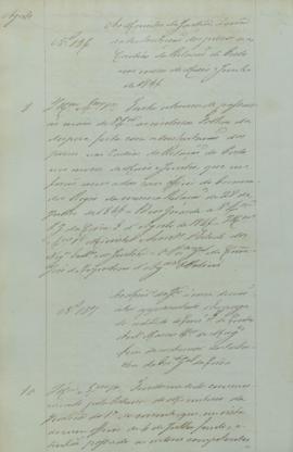 "Ao ministro da Justiça acerca de não se ter apresentado o empregado adido do Conselho Fisca...