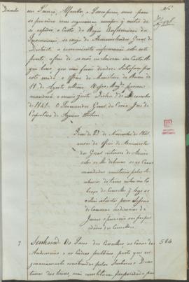 "Idem de 27 de Novembro de 1841 acerca de officio do Administrador Geral interino de Aveiro ...