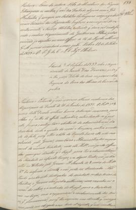 "Idem de 3 d'Outubro de 1839 sobre o requerimento de Jacinto Dias Damazio pede que se lhe pa...
