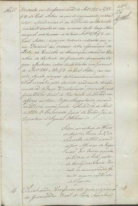 "Idem em virtude do Officio do Ministerio do Reino de 27 de Novembro de 1841, á cerca do Jui...