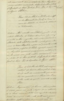 "Idem de 14 de Abril de 1837 sobre o Officio do Administrador Geral de Viseu a cerca dos Est...