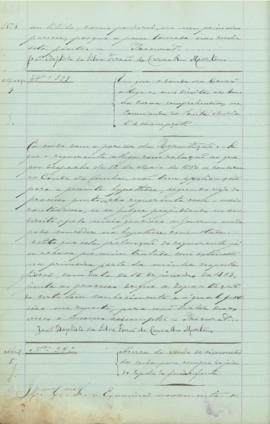 "Ácerca da venda de diamantes da corôa para compra de joias do Espolio da finada Infanta."