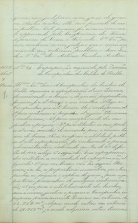 "Expropriação requerida pela Direcção da Companhia das Caldas de Vizella."