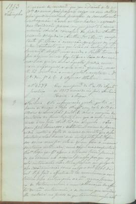 "Em cumprimento da Portaria de 18 d'Agosto 1853 acerca do réo João Antonio Pereira «o Tropas...