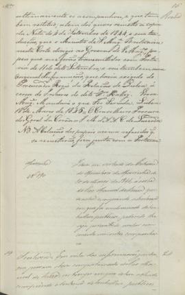 "[Parecer] em virtude da Portaria do Ministerio da Marinha de 10 de Março de 1845, ácerca do...