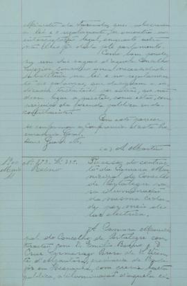 "Processo do contrato da Câmara Municipal do concelho de Portalegre para iluminação da mesma...