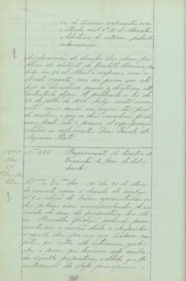 "Requerimento do director do Caminho de ferro do Sul e Sueste"