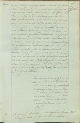 "Idem em virtude do Officio do Ministerio do Reino de 1 de Julho de 1843, á cerca das repres...