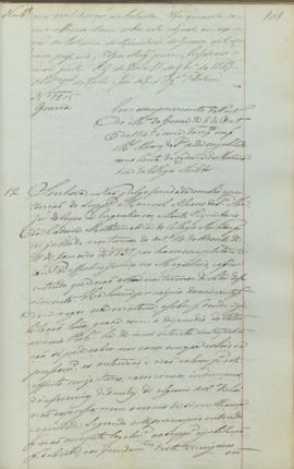 "[Parecer] em cumprimento da Portaria do Ministerio da Guerra de 8 de Outubro de 1847 ácerca...