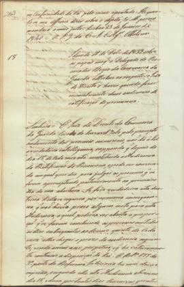 "Idem de 11 de Dezembro de 1839 sobre os papeis em que o Delegado do Procurador Regio da Com...
