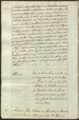 " [Officio de informação e parecer em virtude de Portaria] de 15 de Fevereiro de 1840 ácerca...