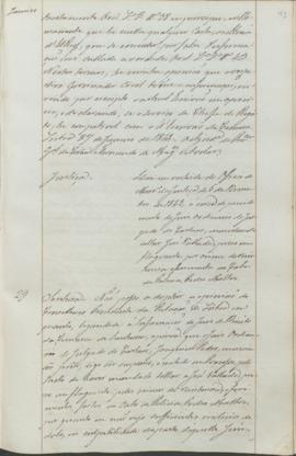 "Idem em virtude do Officio do Ministerio da Justiça de 5 de Dezembro de 1843, á cerca do pr...