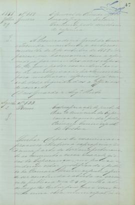 "Expropriação de parte da Cerca do Convento da Esperança requerida pela Camara Municipal de ...