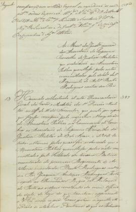 "Ao Ministro da Justiça ácerca dos Accordaos do Supremo Conselho de Justiça Militar que orde...