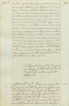 "Ao Ministro da Justiça sobre queixas do Juiz de Direito de Pico de Regalados contra o respe...