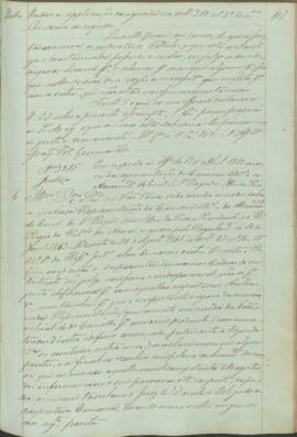 "Em resposta ao officio de 17 d'Abril 1852 acerca da representação da Camara Municipal e do ...