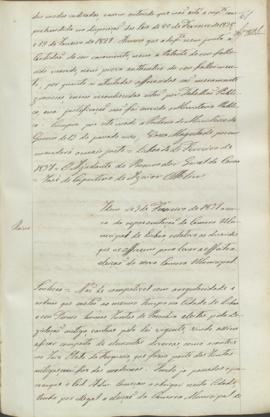"Idem de 3 de Fevereiro de 1837 acerca da representação da Camara Municipal de Lisboa, relat...