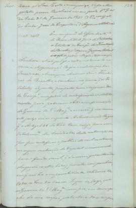 "Em cumprimento do Officio do Ministerio do Reino de 31 de Janeiro de 1851 sobre os Estatuto...