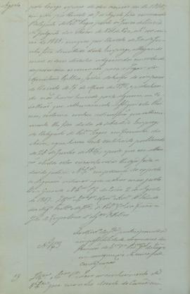 "Ao ministro da Justiça participando-se a impossibilidade do exercício das funções do Exmo. ...