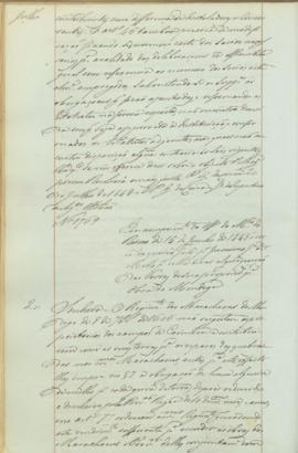 "Em cumprimento do officio do Ministerio do Reino de 15 de Junho de 1848 á cerca da queixa f...