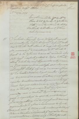 "Em observancia dos Officios do Ministerio do Reino de 26 de Junho, e 3 de Julho de 1846, á ...
