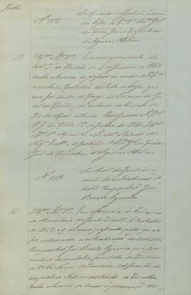 "Ao ministro da Justiça, acerca da posse do Exmo. Senhor Procurador Geral da Coroa, José de ...